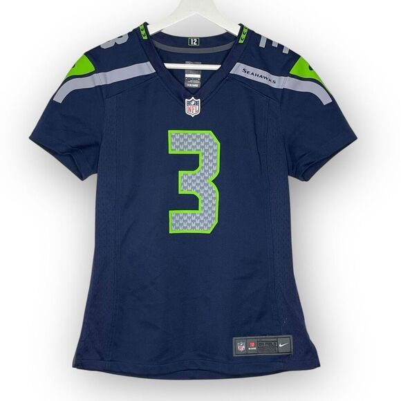 Nike NFL Jersey Players Seattle Seahawks #3 Russell Wilson Women's Size Small - Picture 1 of 9